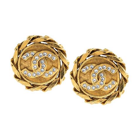 vintage chanel diamond earrings